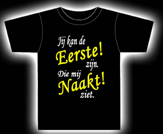 FunShirt "DE EERSTE"